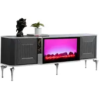 AEA euble TV Lowboard Salon Bois Meuble TV Low