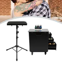 StarTech.com Valise à maquillage à roulettes - Valise cosmétique Trolley - 3 tiroirs - Poignée télescopique réglable de 13 à 38 cm - Roulettes pivotantes avec deux freins - Charge maximale 20 kg - Noir
