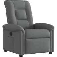 Syfax Fauteuil inclinable Gris foncé Tissu
