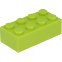 LEGO 100 x briques 2 x 4, vert lime