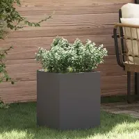 Prolenta Maison Exclusive - Jardinière noire 32 x 32 x 40 cm Acier laminé à froid