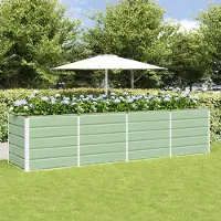 Prolenta Maison Exclusive - Bac à plantes vert 320 x 80 x 75 cm en acier