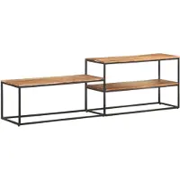 Syfax Meuble TV 180x30x50 cm Bois d'acacia massif
