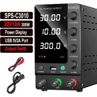 OEM Alimentation en courant continu, tension de sortie réglable, écran LED à 4 chiffres, SPS-C3010 30V10A