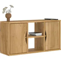 Prolenta Meuble TV ODDA, dimensions 79 x 24 x 40 cm, en bois massif de pin