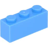 LEGO 50 pièces 3622 Brick 1x3 Part Basic Bricks 50 Middle Blue