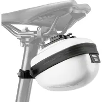 RockBros Sacoches de selle de vélo Hard Shell Sacoche de selle de vélo 0,4L avec support blanc