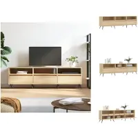 vidaXL Armoire TV Chêne Sonoma 150x30x44,5 cm Bois composite - Meuble TV