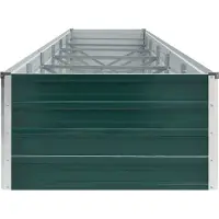 Syfax Parterre de jardin surélevé Acier galvanisé 480x80x45 cm Vert