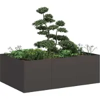 Prolenta Maison Exclusive - Bac à plantes noir 120x80x40 cm en acier