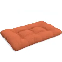 Pokar Coussin pour palette avec belle surpiqûre Garniture canapé-palette, Taille:Coussin d'assise 120 x 80, Couleur:Orange