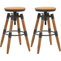 Prolenta Maison Exclusive - Lot de 2 tabourets de bar en sapin massif