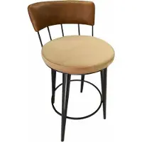 AEA Tresenhocker Barhocker Tresen Stuhl Barstuhl aus Kustleder Rücklehne Hocker