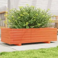 Prolenta Maison Exclusive - Bac à plantes brun ciré 90x40x26,5 cm Bois massif Pin