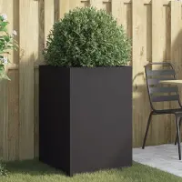 Prolenta Maison Exclusive - Bac à plantes noir 52x48x75 cm en acier