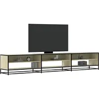 Syfax Meuble TV chêne sonoma 270x40x46 cm bois d'ingénierie