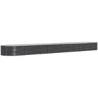Syfax Lit surélevé de jardin Acier galvanisé Anthracite