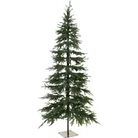VIVANNO Sapin de Noël plastique PINSAPO Conique, vert naturel - 100x100x210 cm