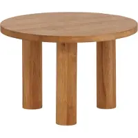 Furnlux Classic FURNLUX Table basse Duxbury Oak 60cm / Hauptfarbe : Beige / Abmessungen : 60 x 60 x 35 cm