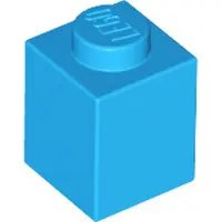 LEGO 250 pièces , pièces n° 3005 en bleu azur foncé (Dark Azure)