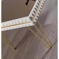 AEA Salon Table basse Meubles design Luxe 111x64 Canapé blanc