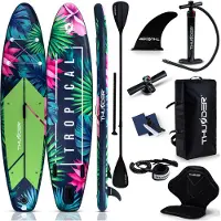 Thunder Tropi 320 Stand Up Paddle Board 320 x 75 x 15 cm Vert Rose 150 kg