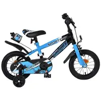 Volare Vélo enfant Sportivo - Garçons - 12 pouces - Bleu Noir