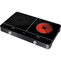 Sencor SCP 4001BK Plaque de cuisson à induction/radiante à deux feux,tactile, minuterie d'arrêt différé d'une durée de 1 à 180 min. réglable par incréments de 1 minute, 1 600 + 1 800 W
