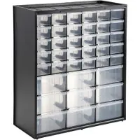 Stanley Casier de rangement 1-93-981, 39 compartiments, Polypropylène haute densité, 445 mm x 35 cm x 33 cm, 7 L