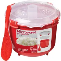 Sistema SI1110 Cuiseur à riz pour micro-ondes hauteur 16,1 cm rouge 2,6 l
