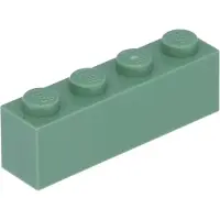 LEGO 250 pièces 3010 Brick 1x4 Part Basic briques 250 vert sable