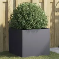 Prolenta Maison Exclusive - Bac à plantes anthracite 42x40x39 cm en acier
