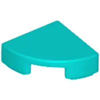 LEGO 1x1 carreaux coin rond 25269 - 100 pièces turquoise foncé
