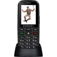 Evolveo EasyPhone EG, téléphone portable pour seniors avec support de charge (noir)