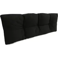 Pokar Coussin pour palette avec belle surpiqûre Garniture canapé-palette, Taille:Coussin arrière 120 x 40, Couleur:Noir