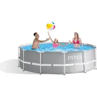 Intex Piscine 26716GS Prism Frame avec pompe de filtration GS et échelle (366 x 99 cm)