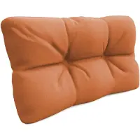 Pokar Coussin pour palette avec belle surpiqûre Garniture canapé-palette, Taille:Coussin latéral 60 x 40, Couleur:Orange