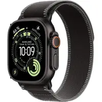 Apple Watch Ultra 3 GPS + Cellular, 49mm, Boîtier Black Titanium, Bracelet Black/Charcoal Trail Loop M/L