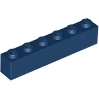 LEGO 10 pièces 3009 Brick 1x6 Part Basic briques 10 bleu foncé