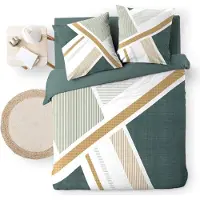 Douceur d'intérieur Parure de lit - - ZEPHYR - Coton - Vert