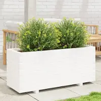 Prolenta Maison Exclusive - Bac à plantes blanc 110x40x49,5 cm Bois massif de pin