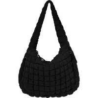 Sonstiges Grand sac crossbody matelassé en coton pour femme