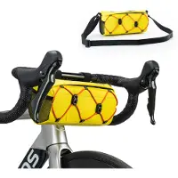 RockBros Sacoche de vélo pour guidon avant, sacoche de guidon Sacoche d'épaule avec bandoulière, jaune