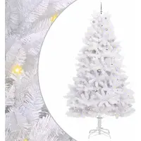 Syfax Sapin de Noël Artificiel à Branches Articulées Blanc 300 cm