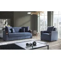 JV Möbel Ensemble de canapés 3+1 places textile bois Canapé fauteuil JVmoebel