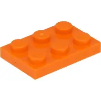 LEGO 2x3 plaques 3021 - 100 pièces orange