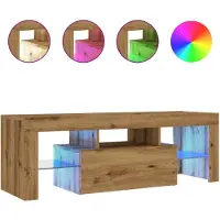 Sonstiges Meuble TV avec lumières LED chêne artisanal bois d'ingénierie