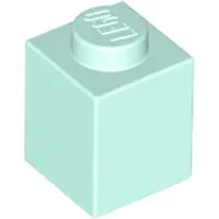 LEGO 50 pièces 3005 Brick 1x1 Part Basic Bricks 50 Clair Aqua