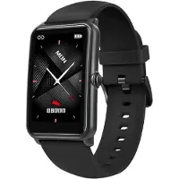 BlitzWolf BW-AH2 Smartwatch surveillance de la santé musique chronomètre fréquence cardiaque avec bracelet en silicone noir