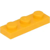 LEGO 1x3 plaque 3623 - 50 pièces orange clair